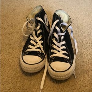 High top black converse